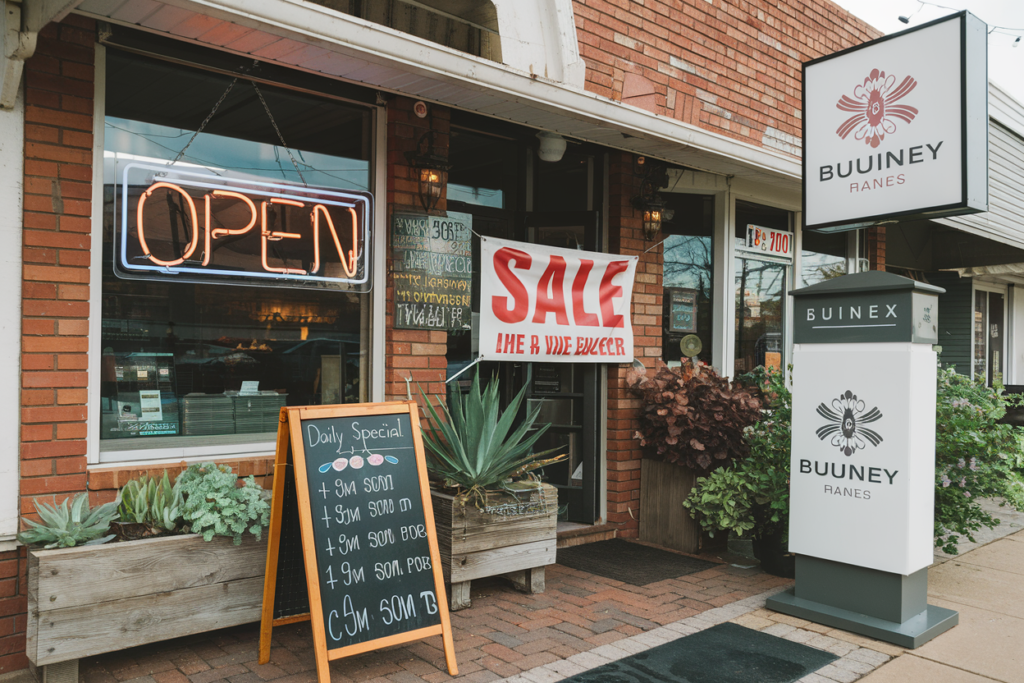 5 Must-Have Outdoor Sign Types for Small Businesses