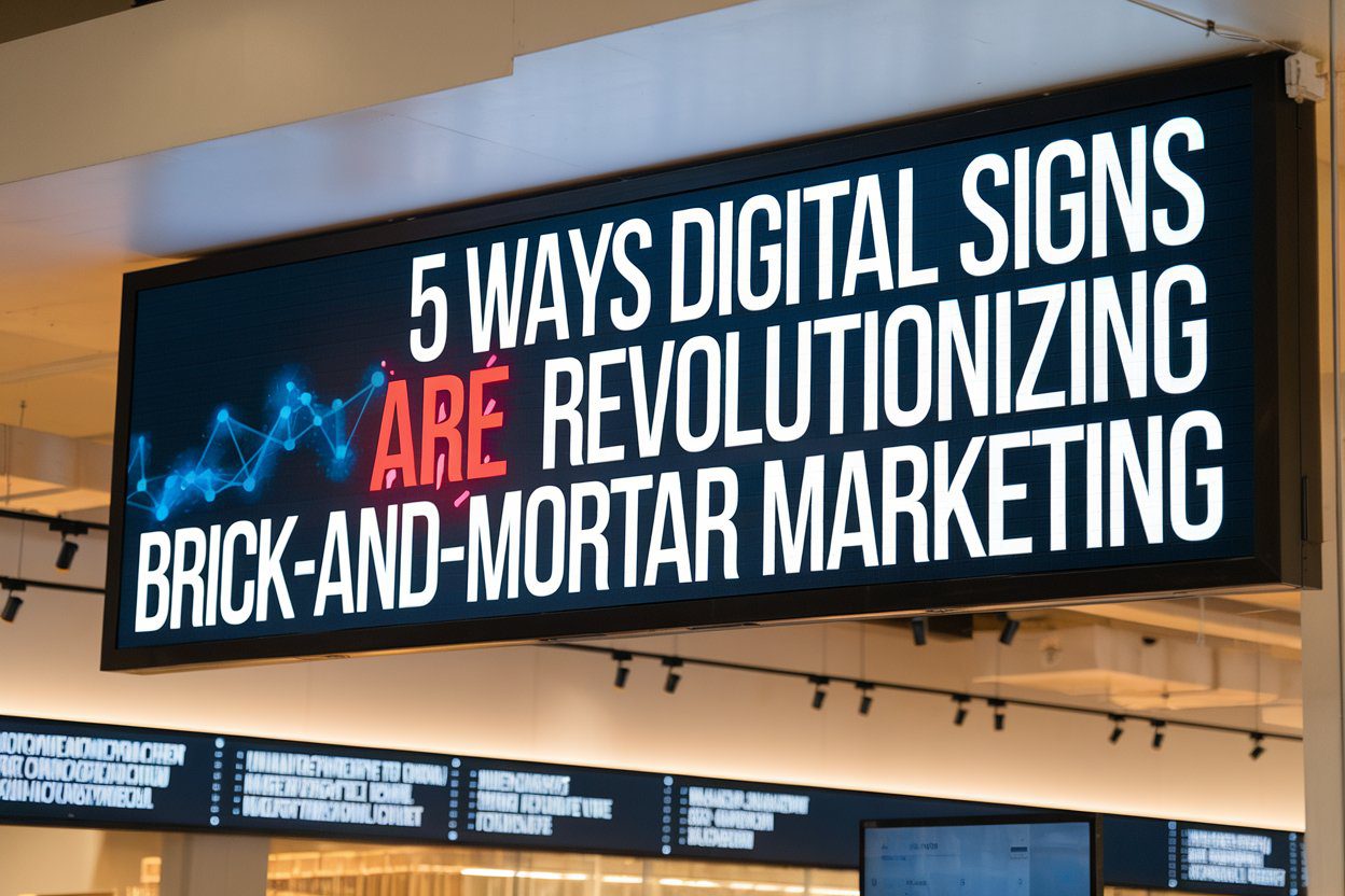 5 Ways Digital Signs are Revolutionizing Brick-and-Mortar Marketing